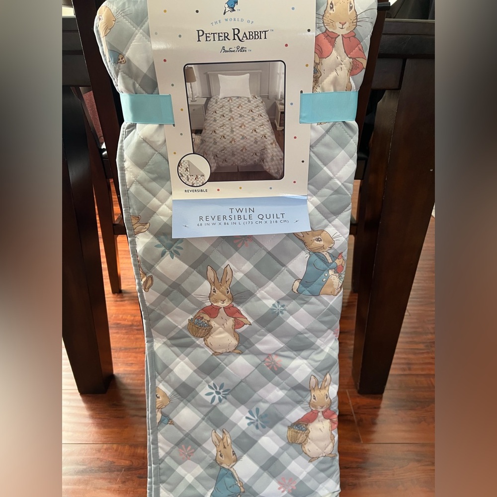 Peter Rabbit Twin Quilt with Playful Design